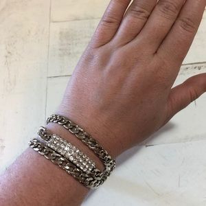 Chic crystal wrap bracelet